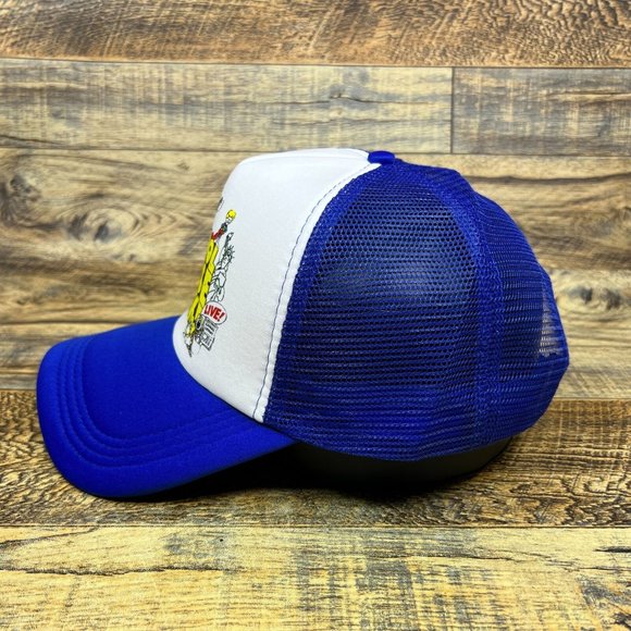 Schoolhouse Rock Mens Trucker Hat Blue Snapback 1973 Vintage Logo Retro TV Cap - Picture 4 of 8